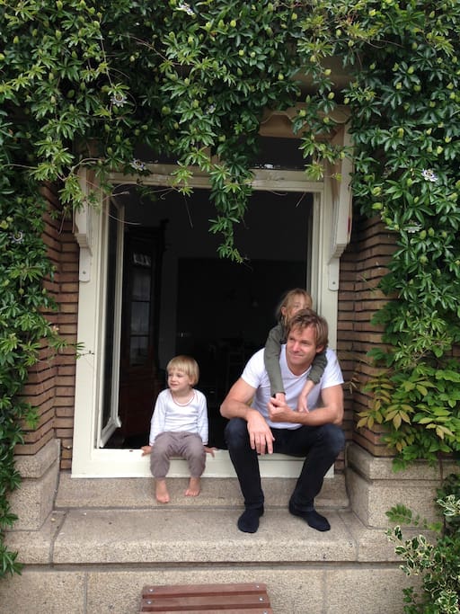 in the window sill