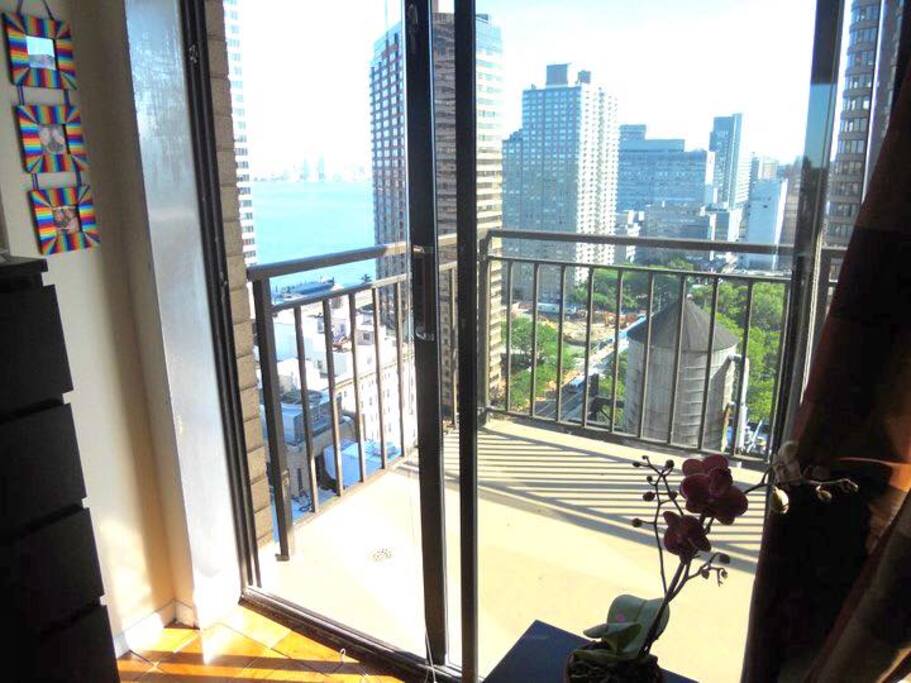 The Apartment's balcony