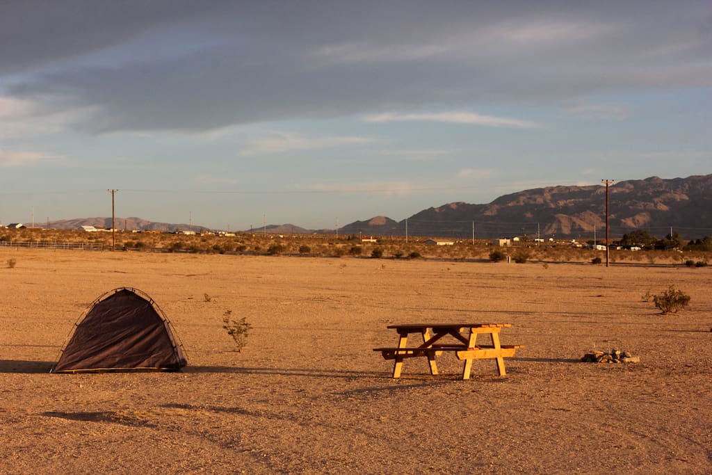 Tent in Golden Light