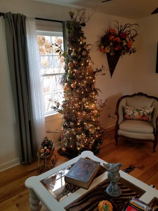 Want to come to Nashville to a place that makes it feel home away from home complete with Christmas trees and lights for your holiday enjoyment.