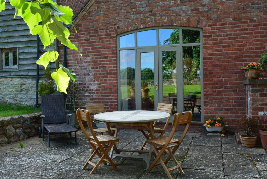 Garden terrace for our door dinning and BBQ's
