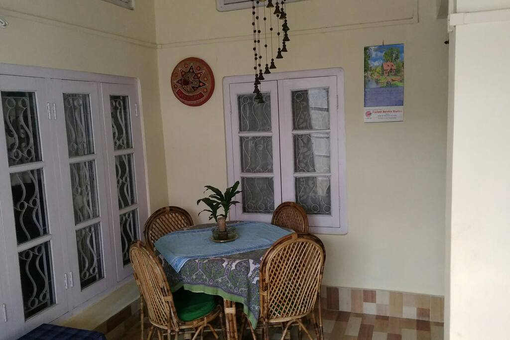 Guest dining space