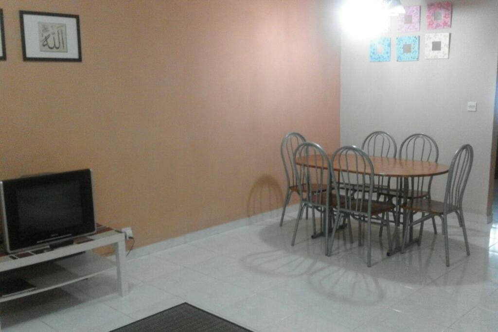 Dining Area with TV