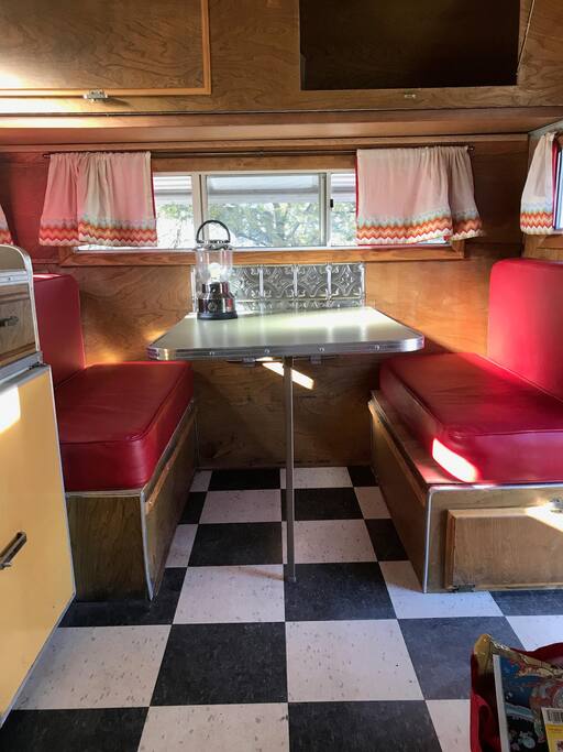 Diner booth converts to bed!