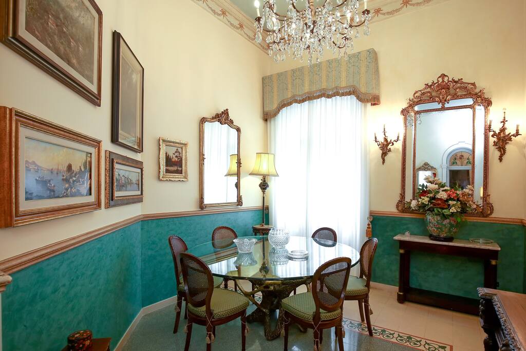 The luxury dining room
