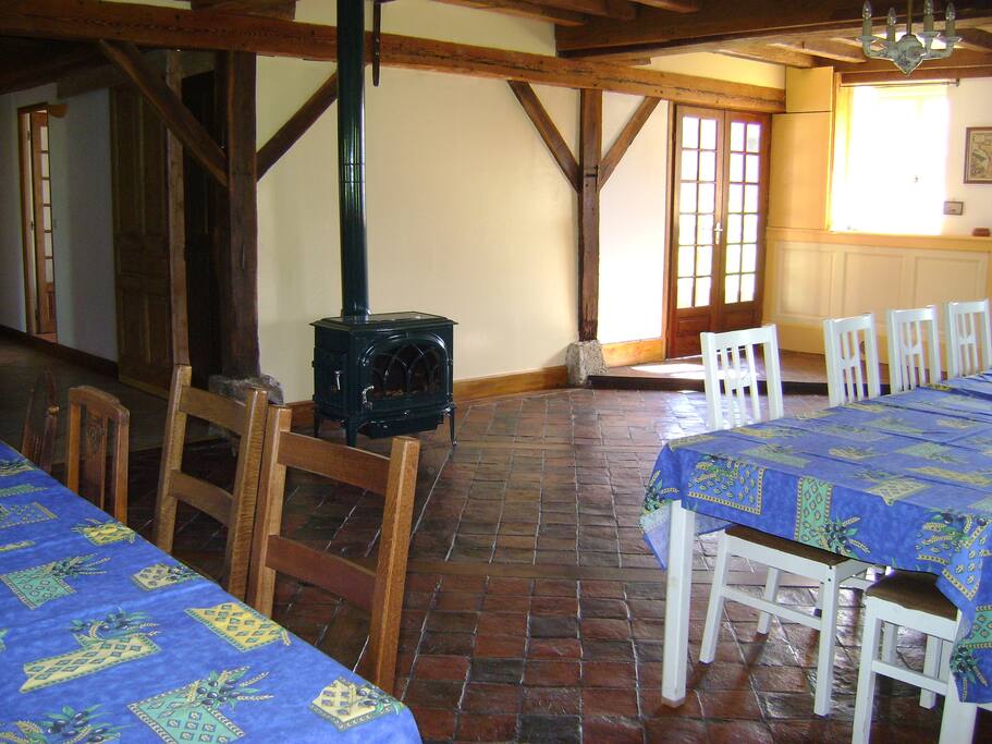salon dans le gîte