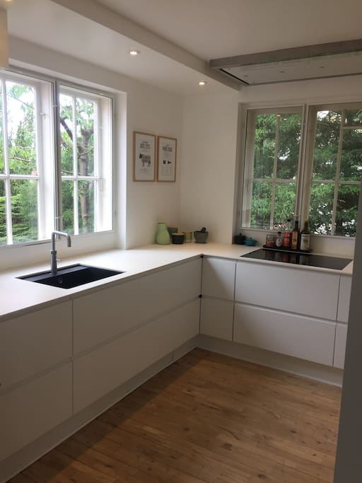 Kitchen with dishwasher, oven, quooker etc.