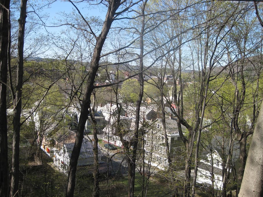 View of downtown Brattleboro from front door
