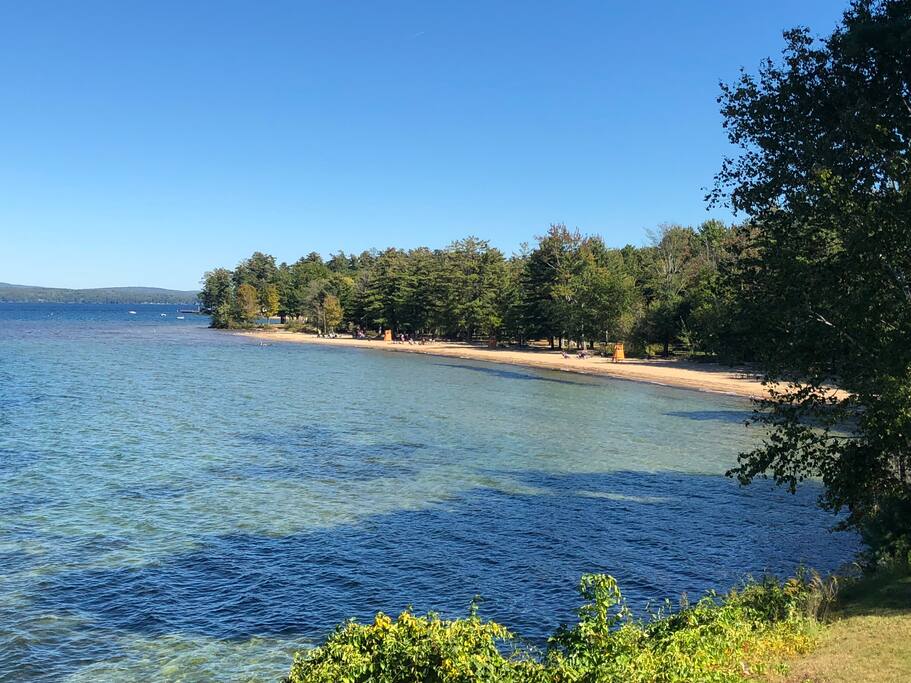 Beautiful Ellacoya Beach is right next door