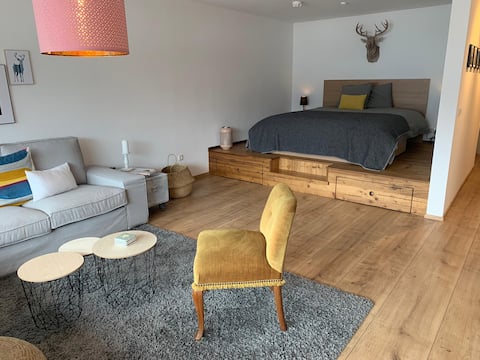 Newly renovated studio with balcony & Watzmann view