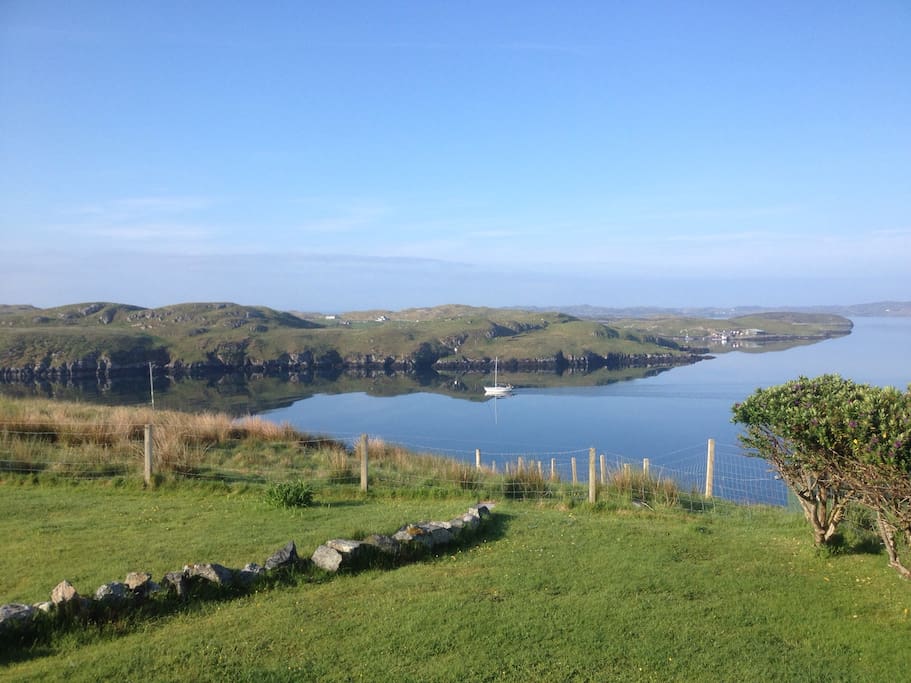 View looking across to Scalpay from garden