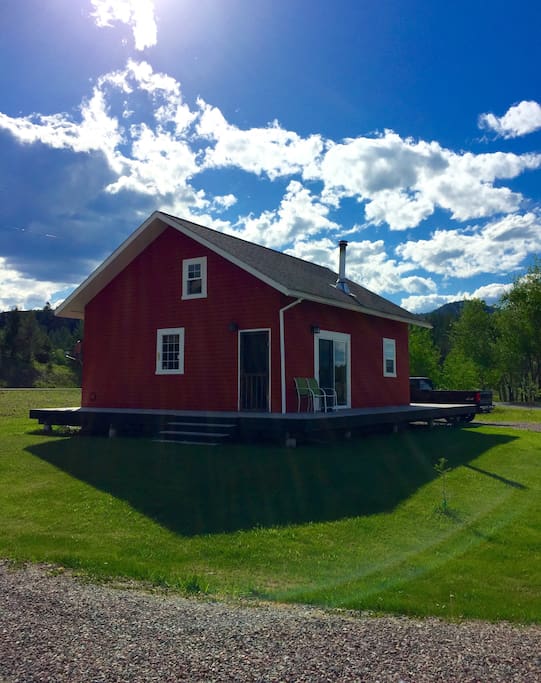 Guest house in the spring.