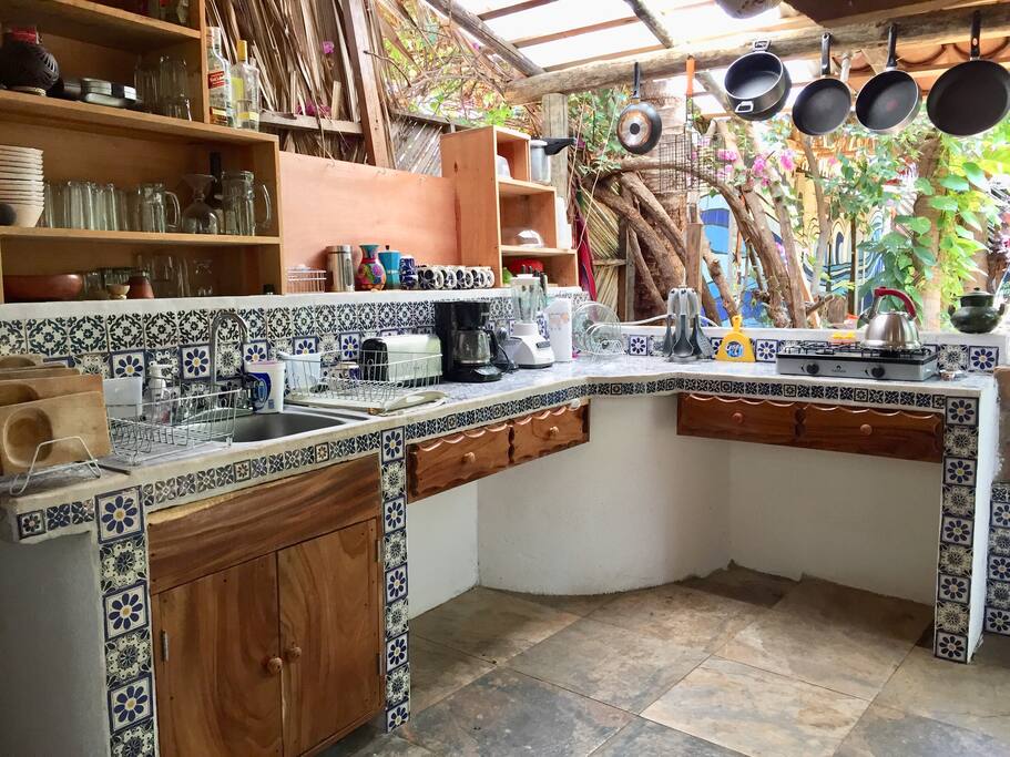 Our kitchen has everything you might need to cook