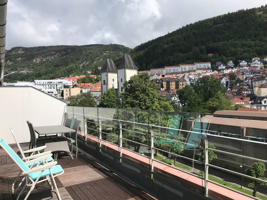 View from the terrace. Maria-church