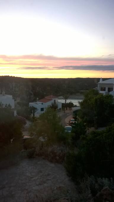 puesta del sol desde Casa Llebeig