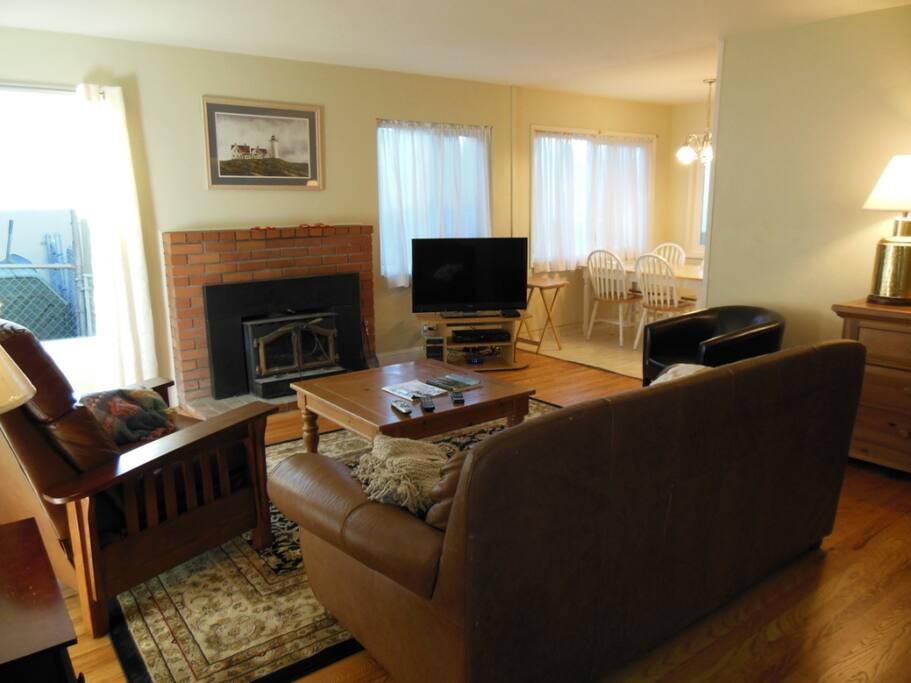 Living room with queen sofa bed; TV, internet, DvD player, movies