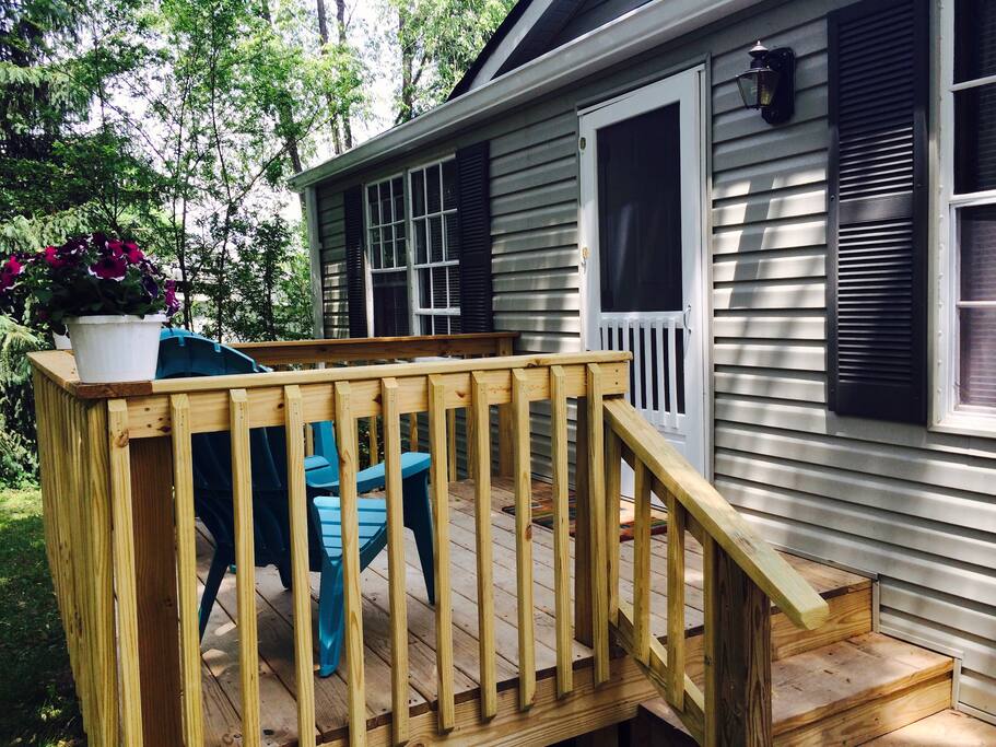 Have your morning coffee on the front porch.