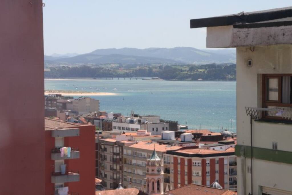 Vista desde la habitación de alquiler