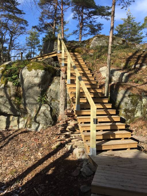 Stairs to the house