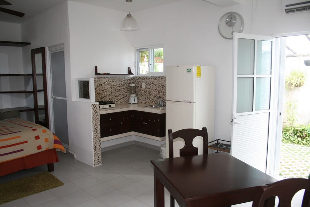 Front studio Kitchen and dining