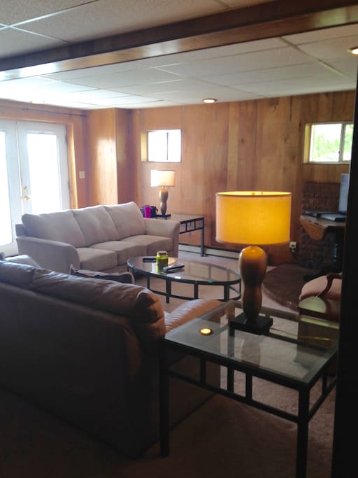 Downstairs living room.