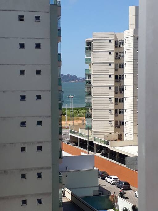 O mar a sua frente, vista da janela da sala