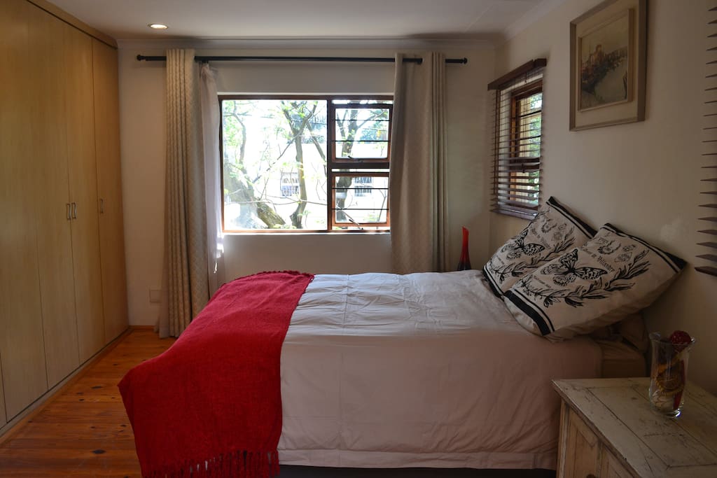 Luxurious Queen size bed and ample cupboard space