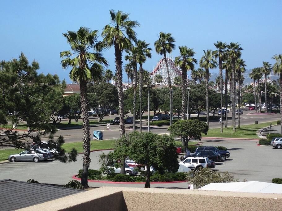 This is a view looking North from the roof top deck to Belmont Park