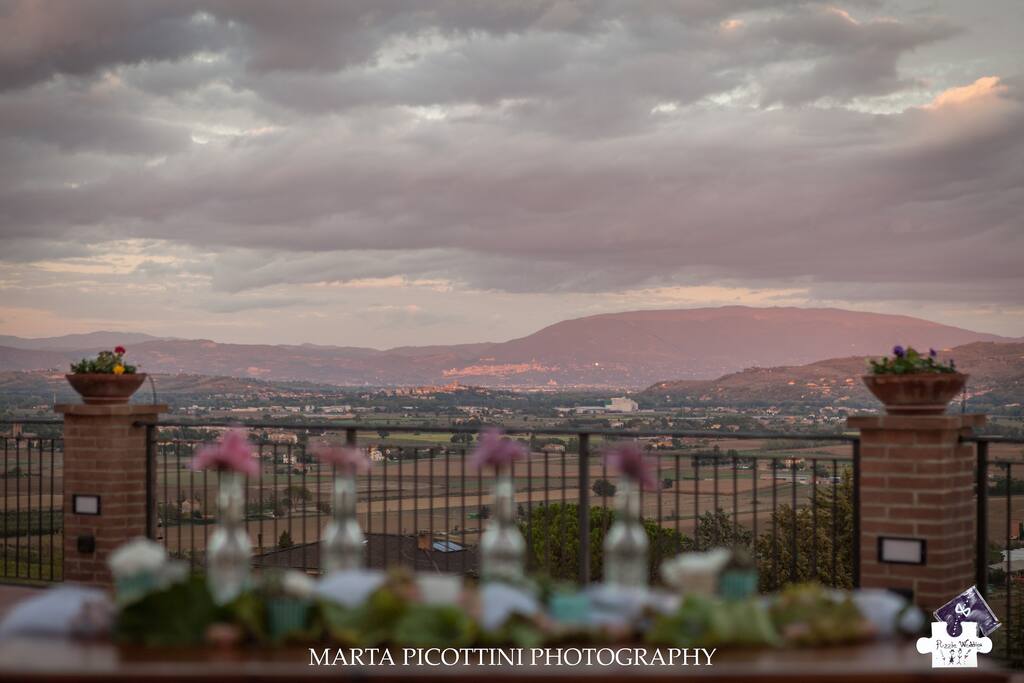 Panorama terrazza su Assisi