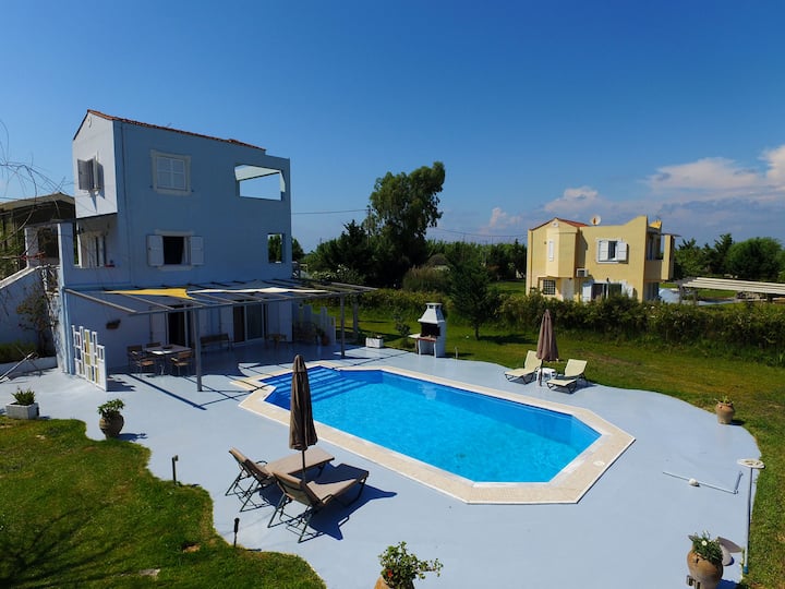 Sea View Villa Aris With Private Pool(gyra Villas) - 레프카다