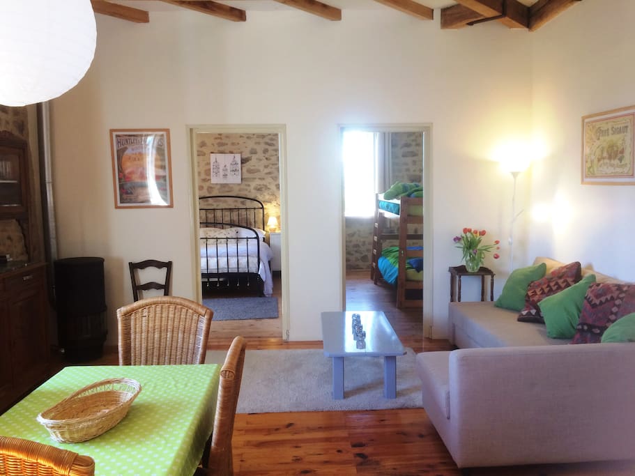 The layout of the appartment