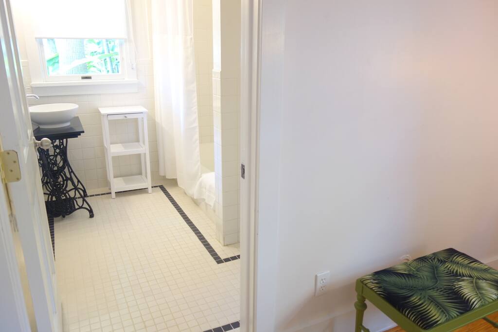 Private bathroom equipped with all of your necessities