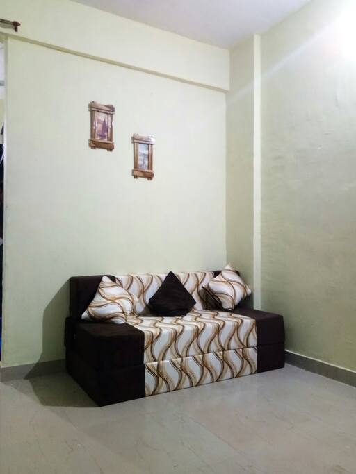 Three seater sofa cum bed