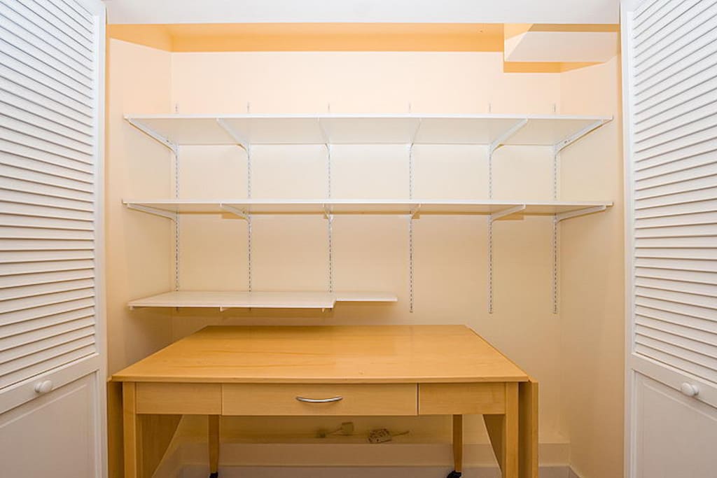 Desk and Large Closet Space