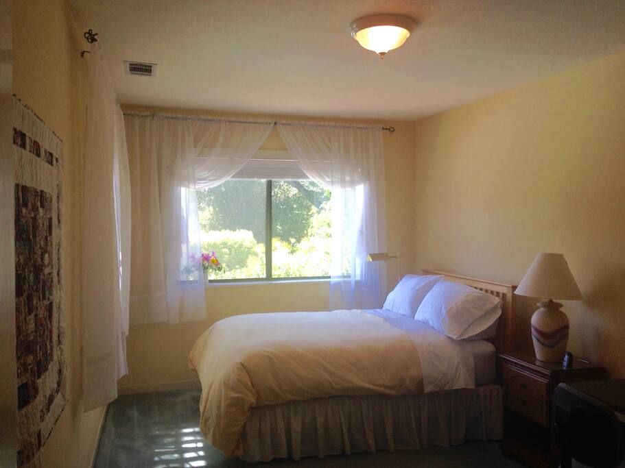From bedroom door