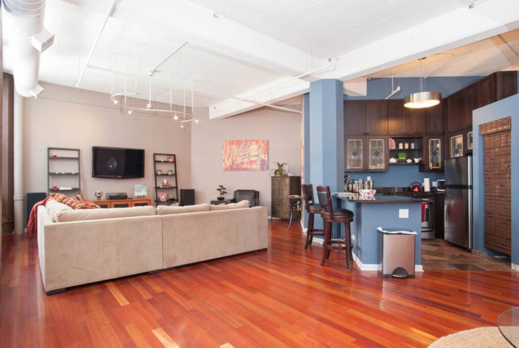 Living Room and Kitchen