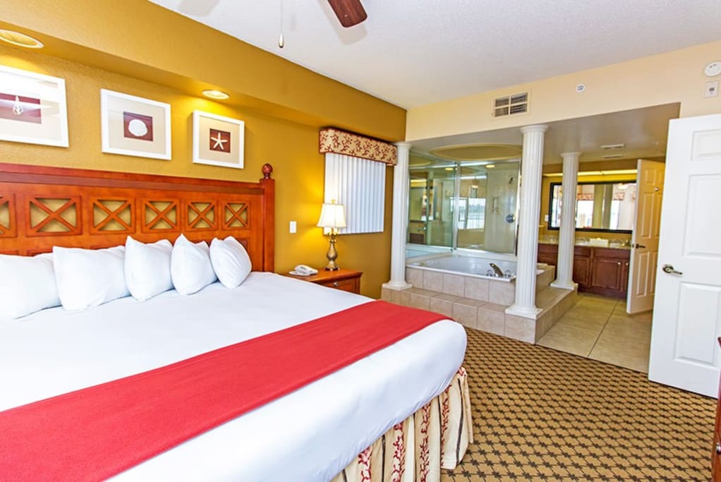 Large unit master bedroom