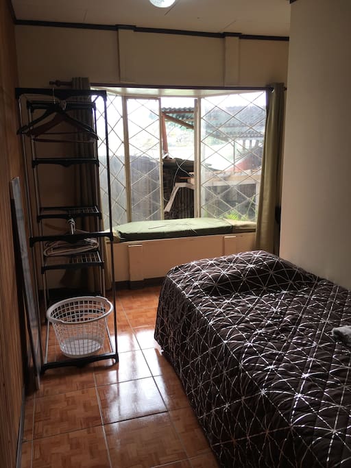 Every room comes with a closet and a desk