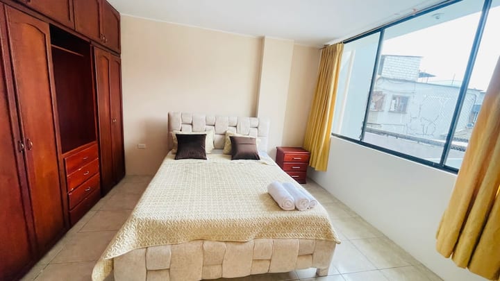Bedroom 2 with a 2-plaza 1/2 bed and private bathroom