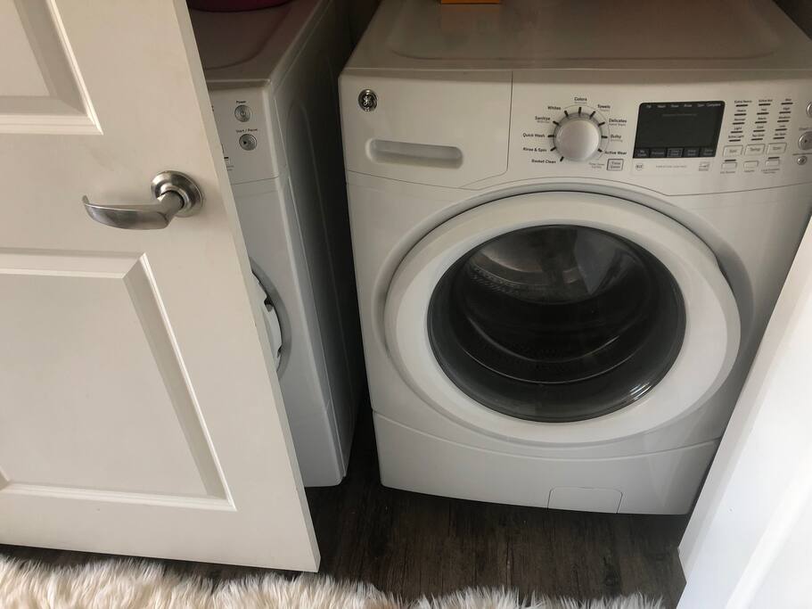 Full size washer and dry