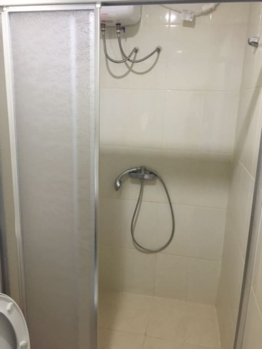 the bathroom
