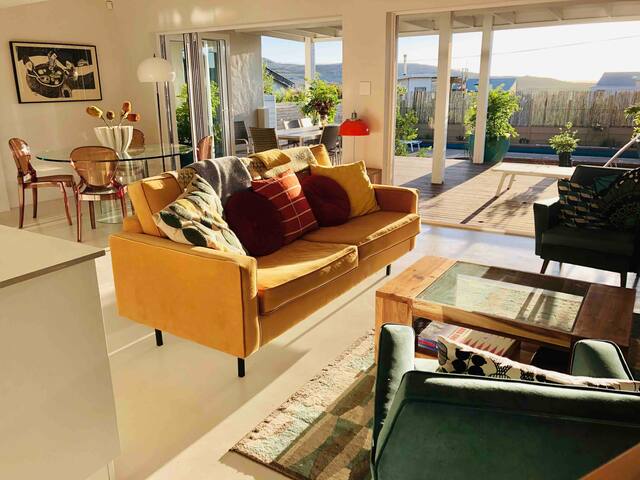 Stunning coastal retreat with pool and sea views