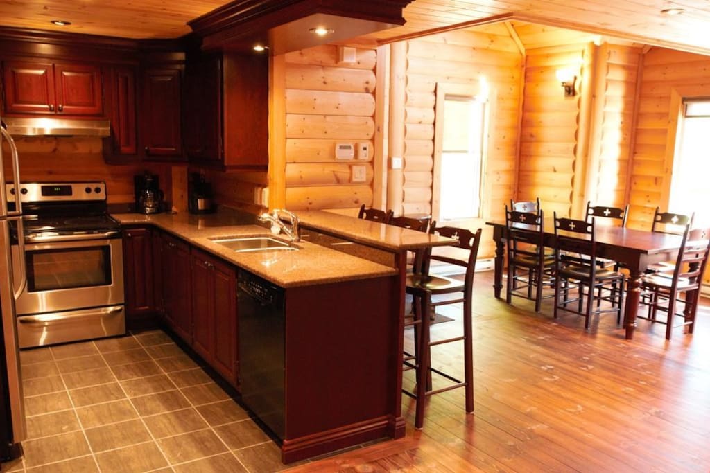 Cook meals in the privacy of your own suite with the modern fully-equipped kitchen.