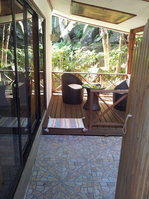 Private verandah with sitting area