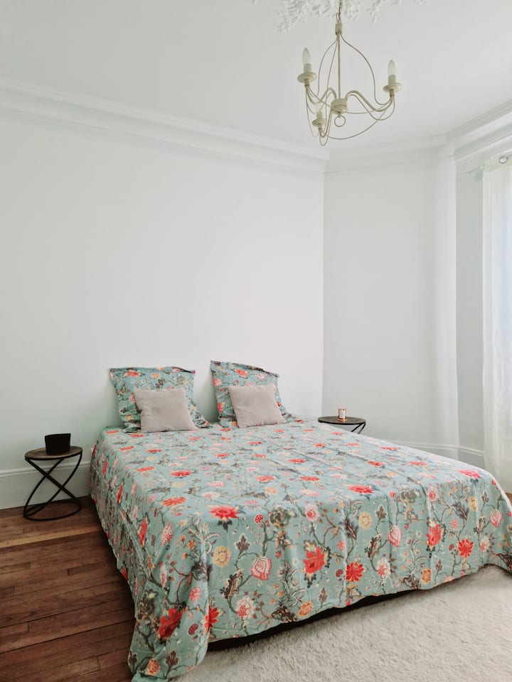 Chumba cha 1 cha kulala kwenye ghorofa ya 1 kilicho na kitanda mara mbili 160