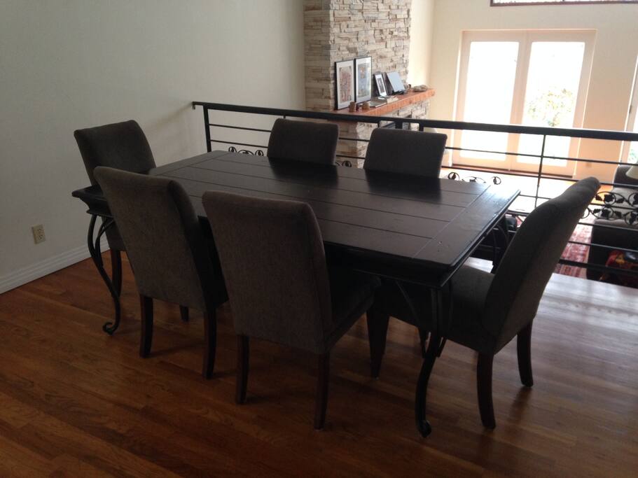 cool dining and work area