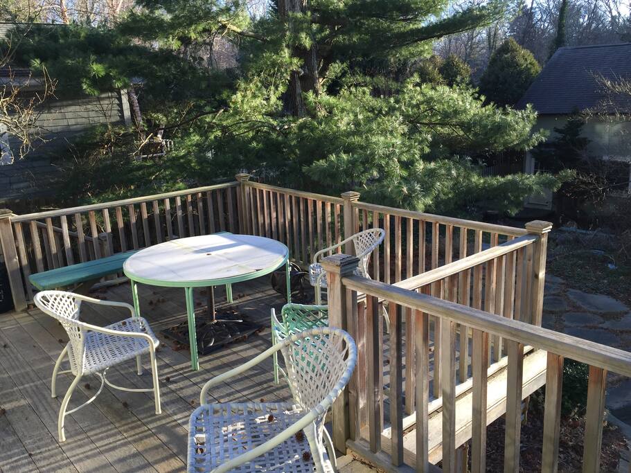 Deck off sunroom