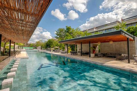 Casa Sol: Resort-Style 2BR Retreat at AWA Playacar