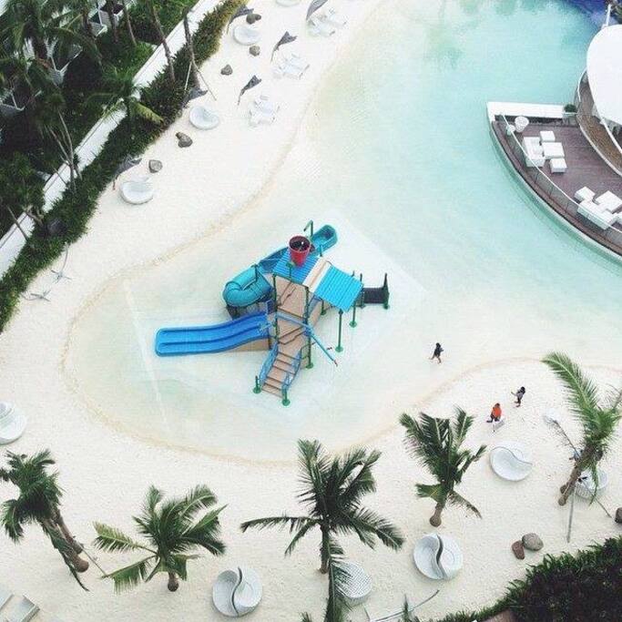 white beach sand