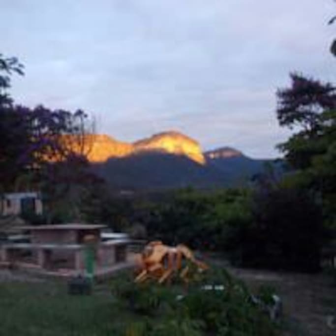 vista por do sol do Morro Branco